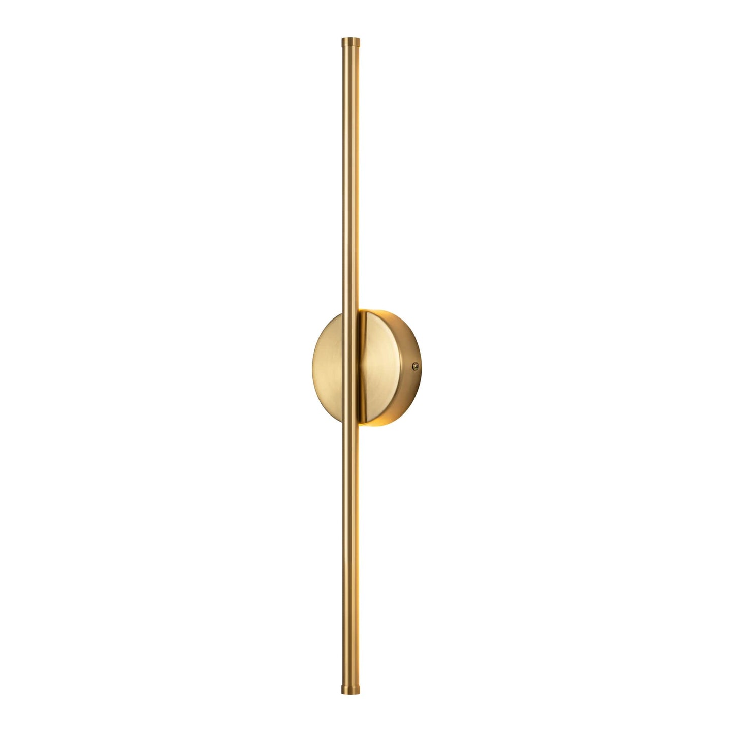 Applique murale linéaire moderne à 1 ampoule, noire, dorée et nickel, à LED, à intensité variable, pour salle de bain