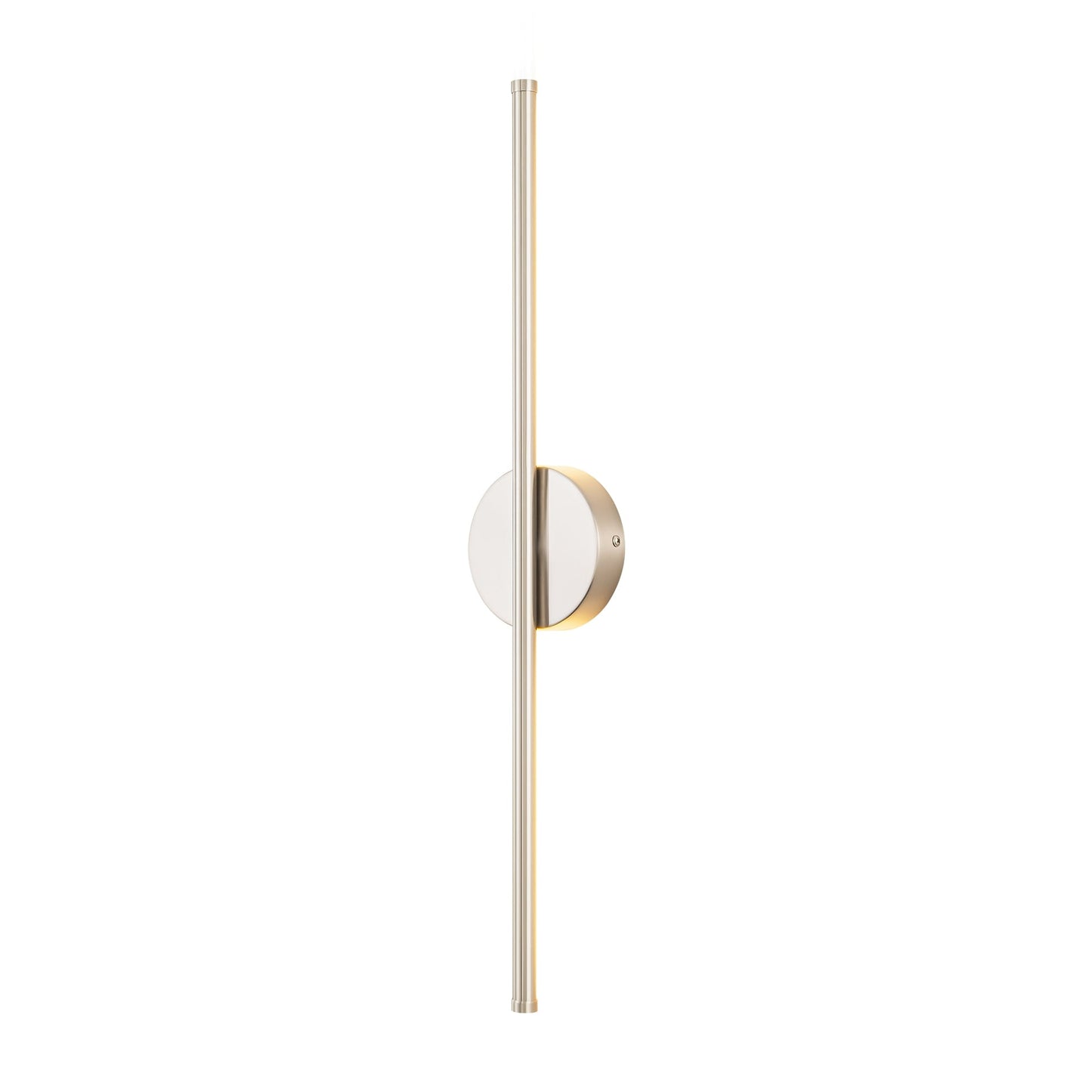 Applique murale linéaire moderne à 1 ampoule, noire, dorée et nickel, à LED, à intensité variable, pour salle de bain
