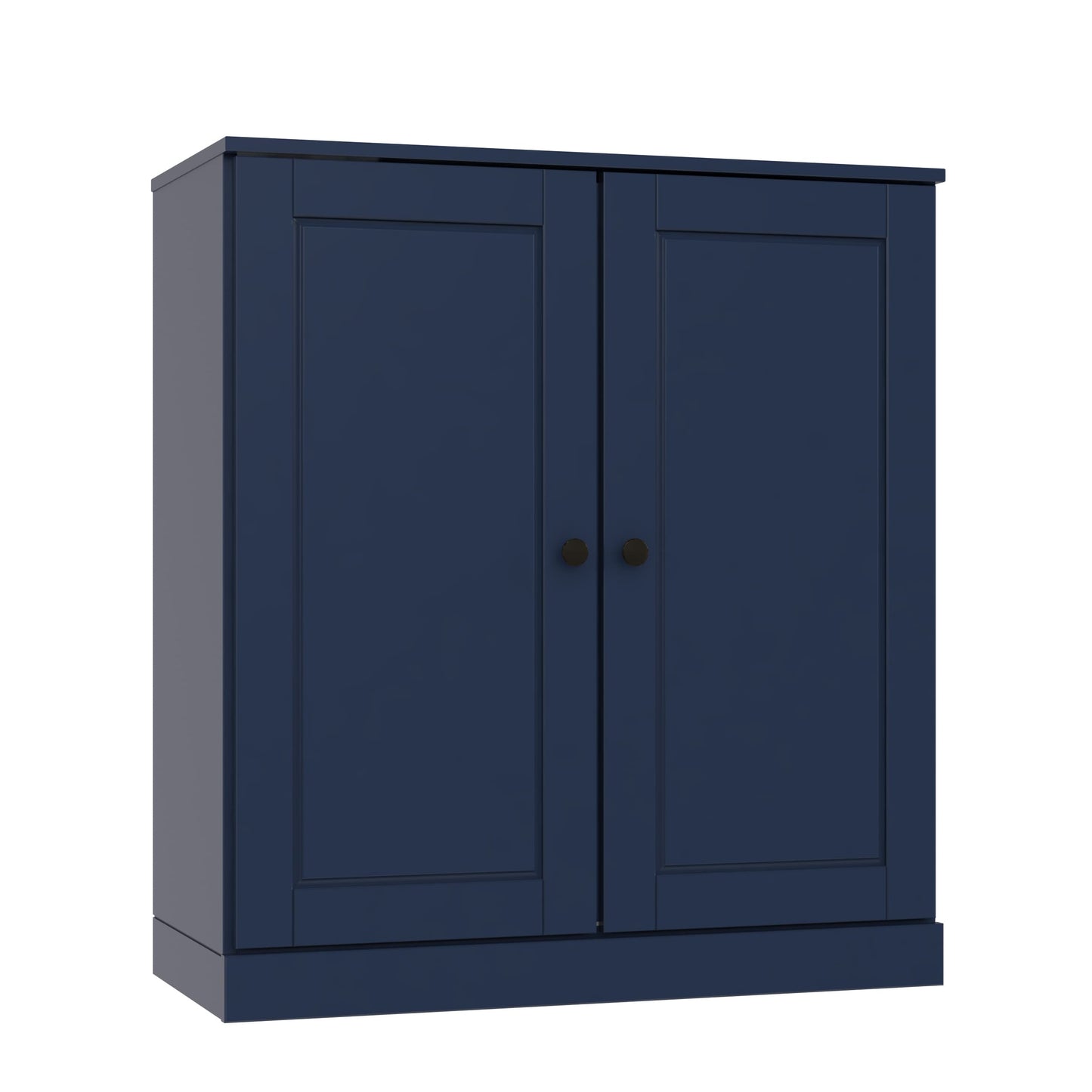 Bibliothèque 100 % bois massif à 3 étagères avec portes en option par Palace Imports