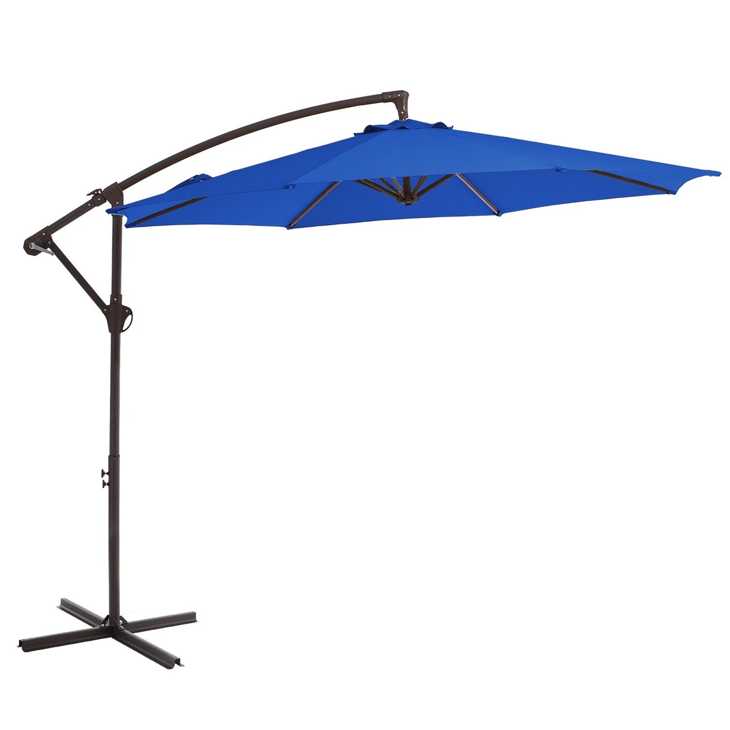 Parasol déporté suspendu à manivelle en acier de 10 pieds