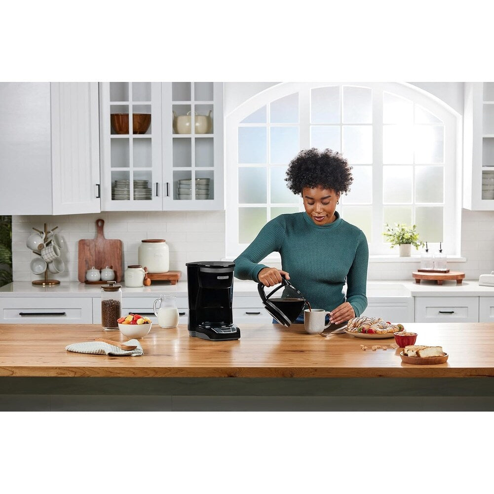 Cafetière numérique 12 tasses, programmable, filtre lavable, Sneak-A-Cup, infusion automatique, maintien de la plaque chauffante, noire