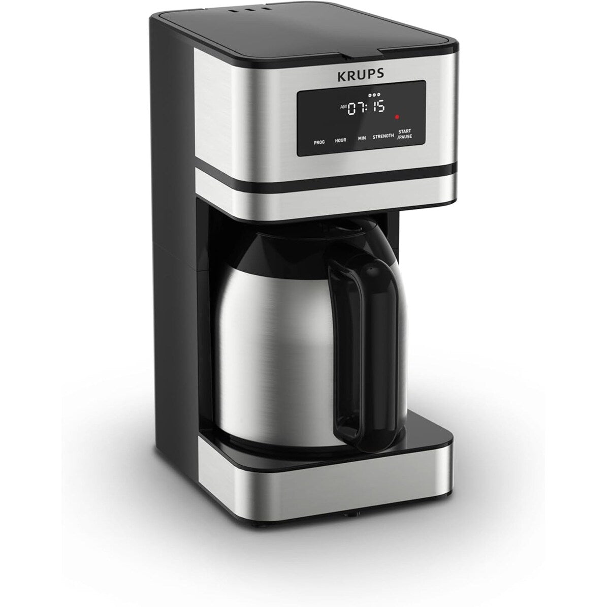 Cafetière programmable 14 tasses, carafe en acier inoxydable, 3 niveaux d'infusion, minuterie 24 h, maintien au chaud 4 h