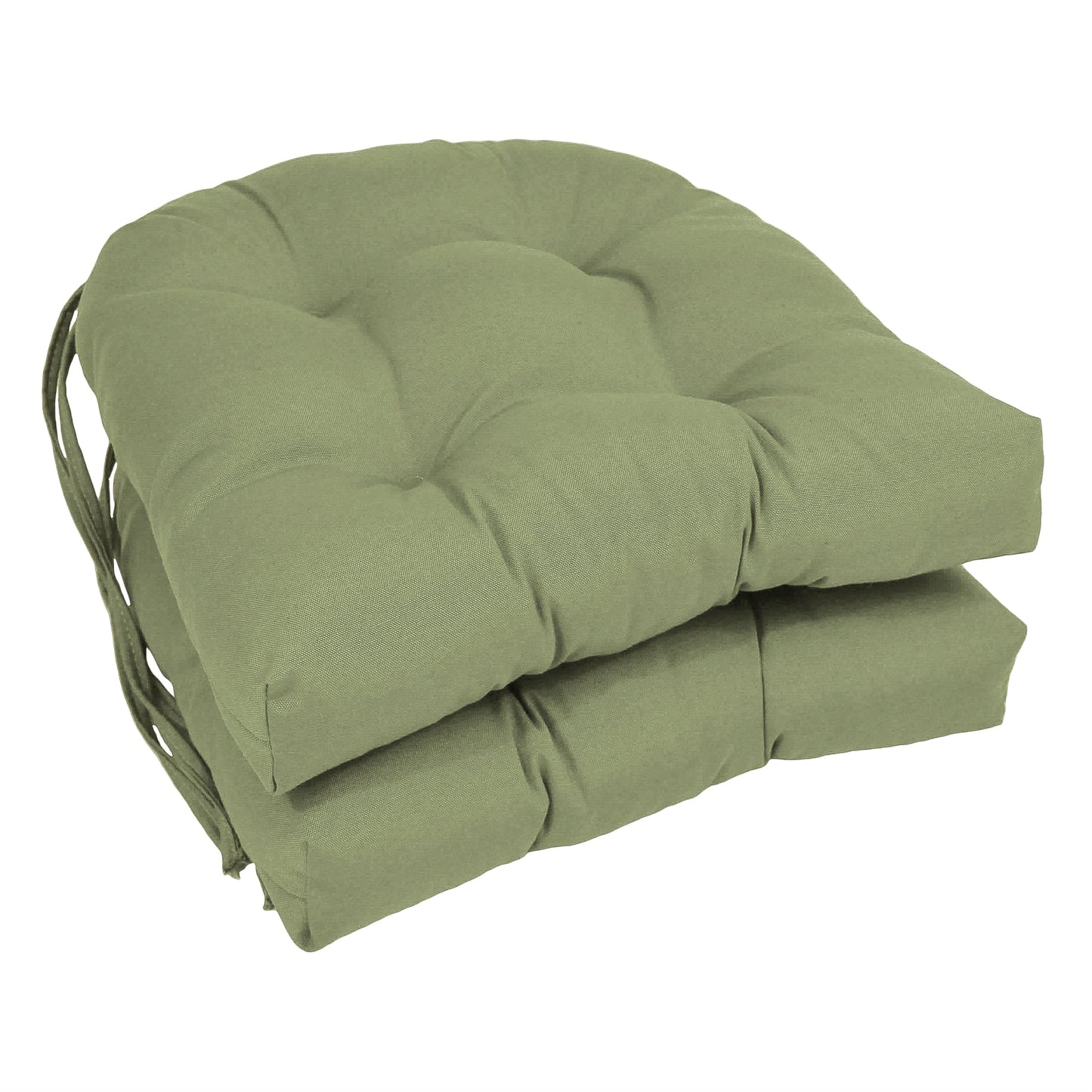 Coussins de chaise d'intérieur en sergé en forme de U de 16 pouces (ensemble de 2, 4 ou 6) - 16 x 16