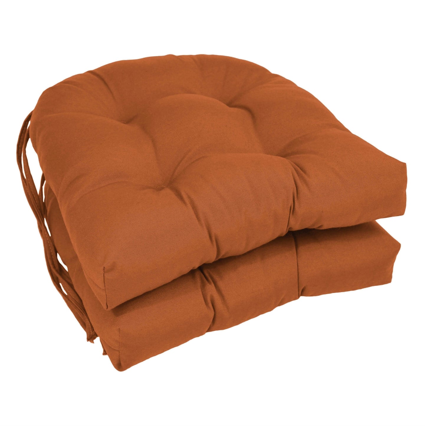 Coussins de chaise d'intérieur en sergé en forme de U de 16 pouces (ensemble de 2, 4 ou 6) - 16 x 16