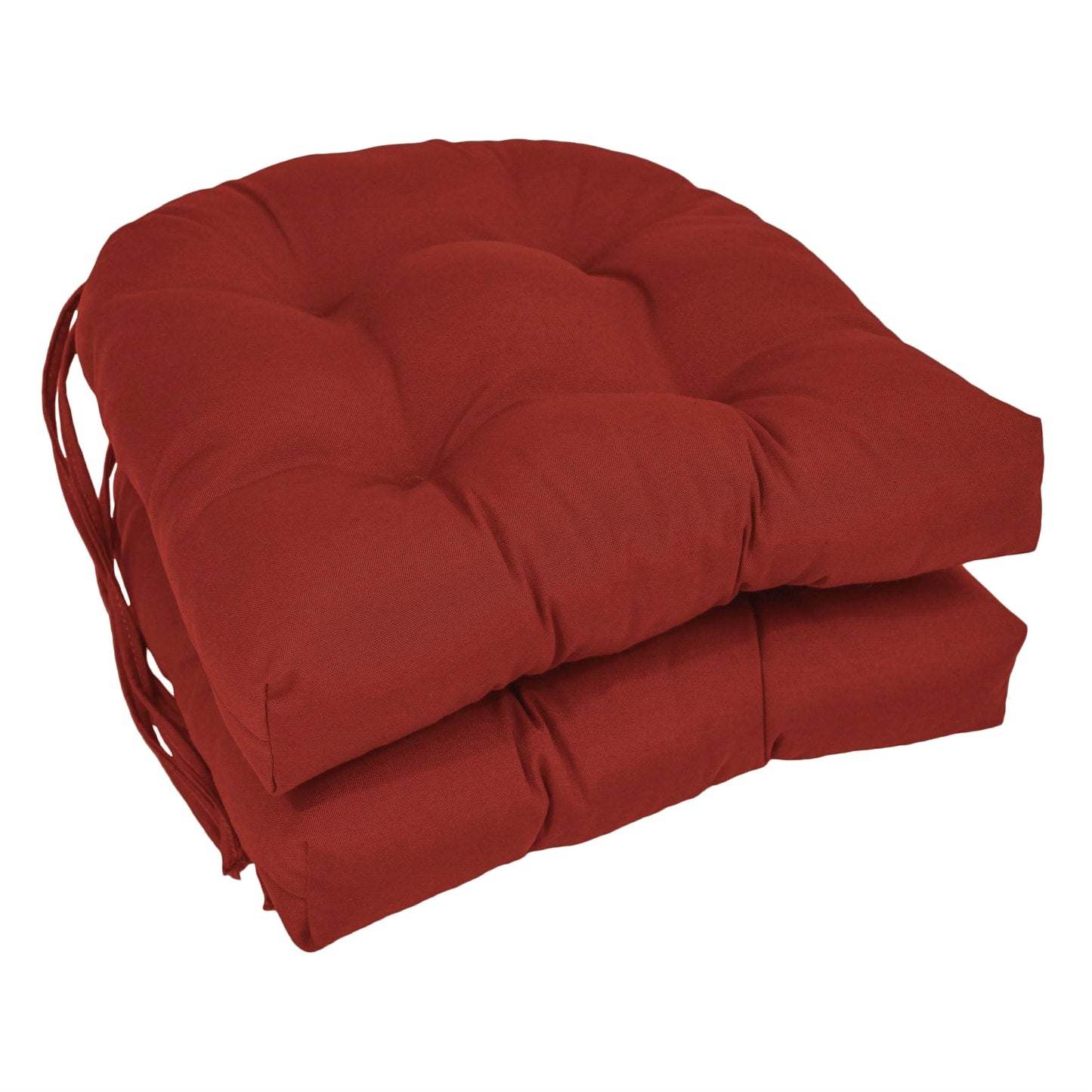 Coussins de chaise d'intérieur en sergé en forme de U de 16 pouces (ensemble de 2, 4 ou 6) - 16 x 16