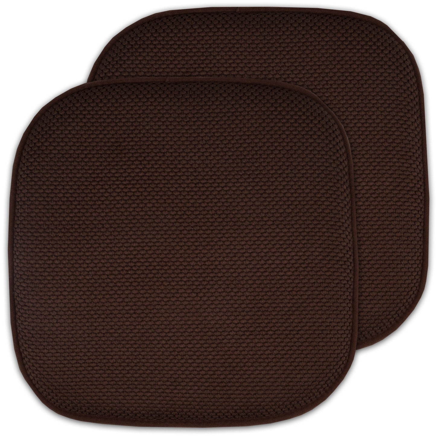 Coussins de siège carrés antidérapants en mousse à mémoire de forme de 16 po (2 ou 4) - 16 x 16