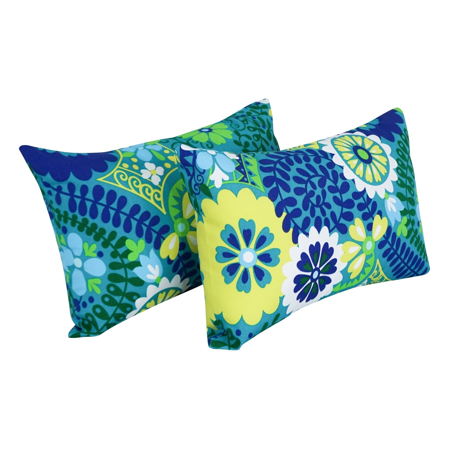 Coussins d'extérieur 19 x 11 pouces (lot de 2, motifs variés) - 19 x 11