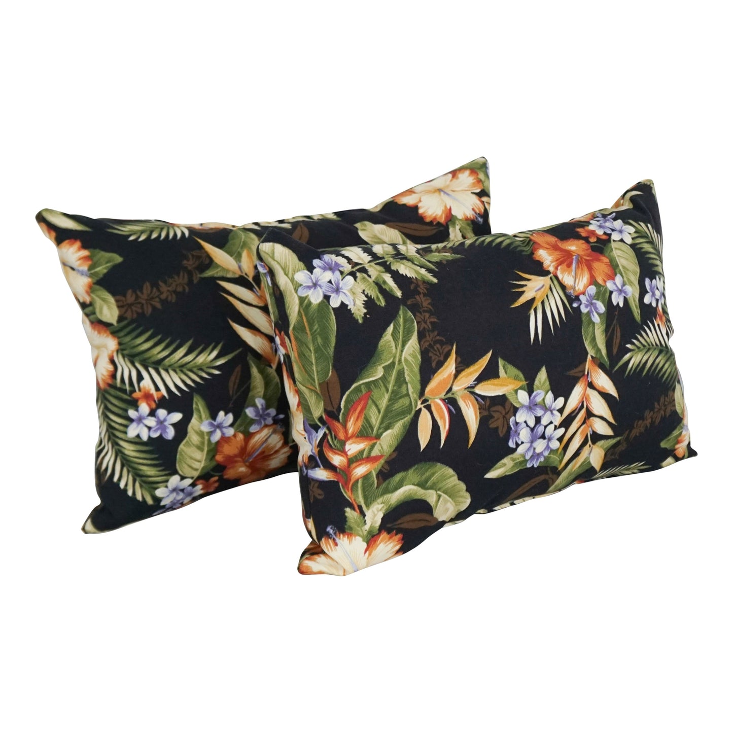Coussins d'extérieur 19 x 11 pouces (lot de 2, motifs variés) - 19 x 11