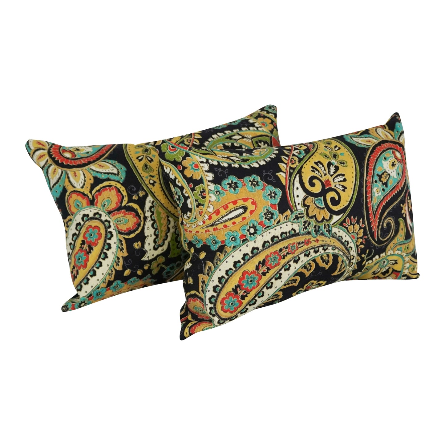 Coussins d'extérieur 19 x 11 pouces (lot de 2, motifs variés) - 19 x 11