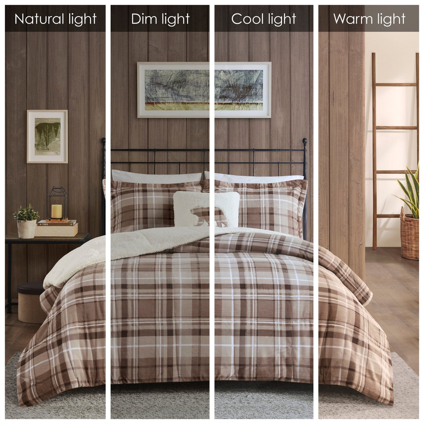 Parure de couette Woolrich Alton en duvet synthétique et sherpa