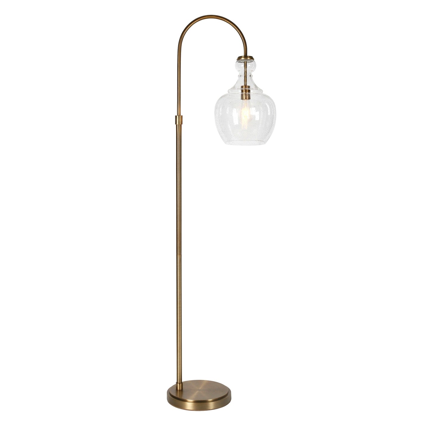 Lampadaire Verona Arc avec abat-jour en verre