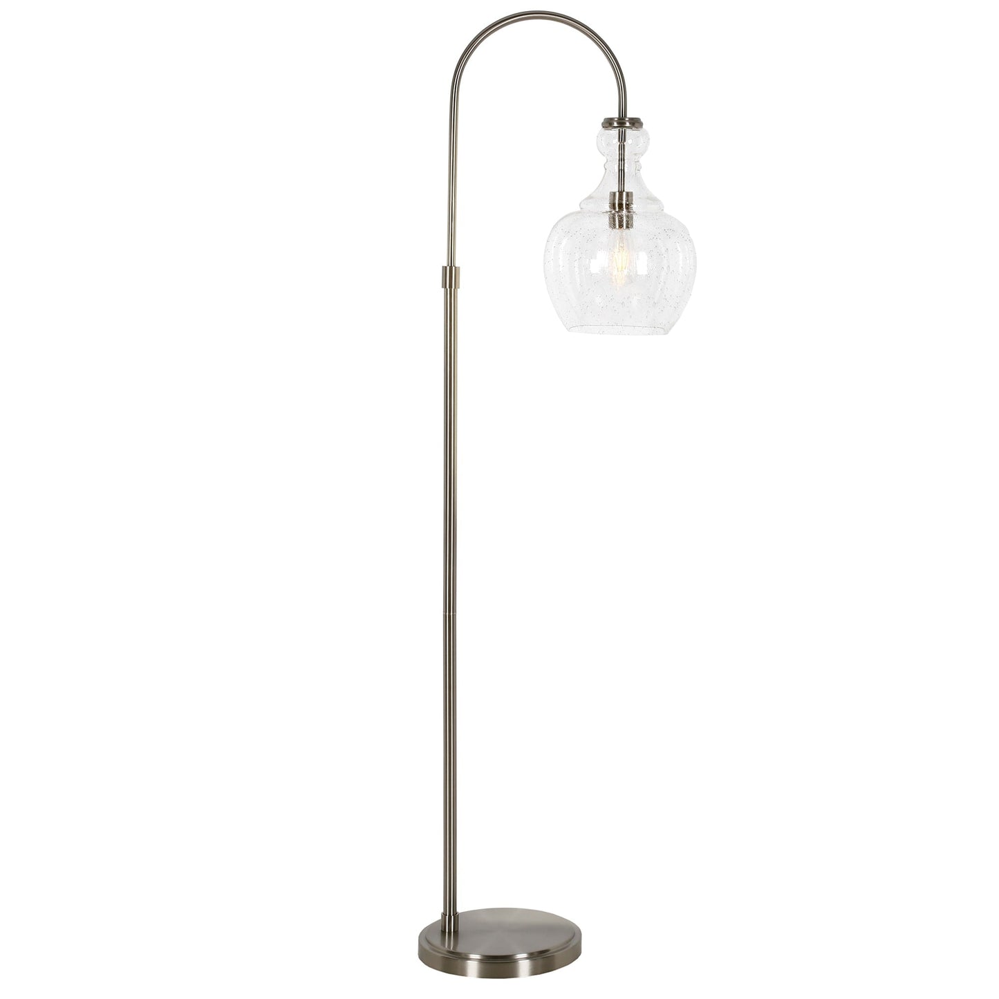 Lampadaire Verona Arc avec abat-jour en verre
