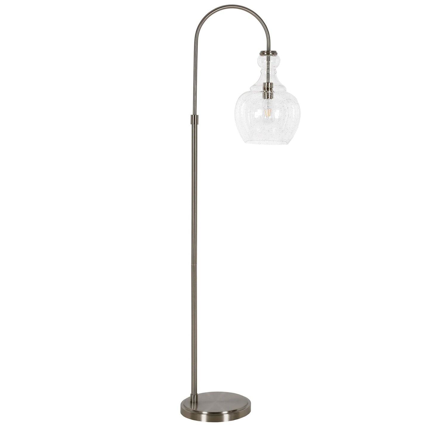 Lampadaire Verona Arc avec abat-jour en verre