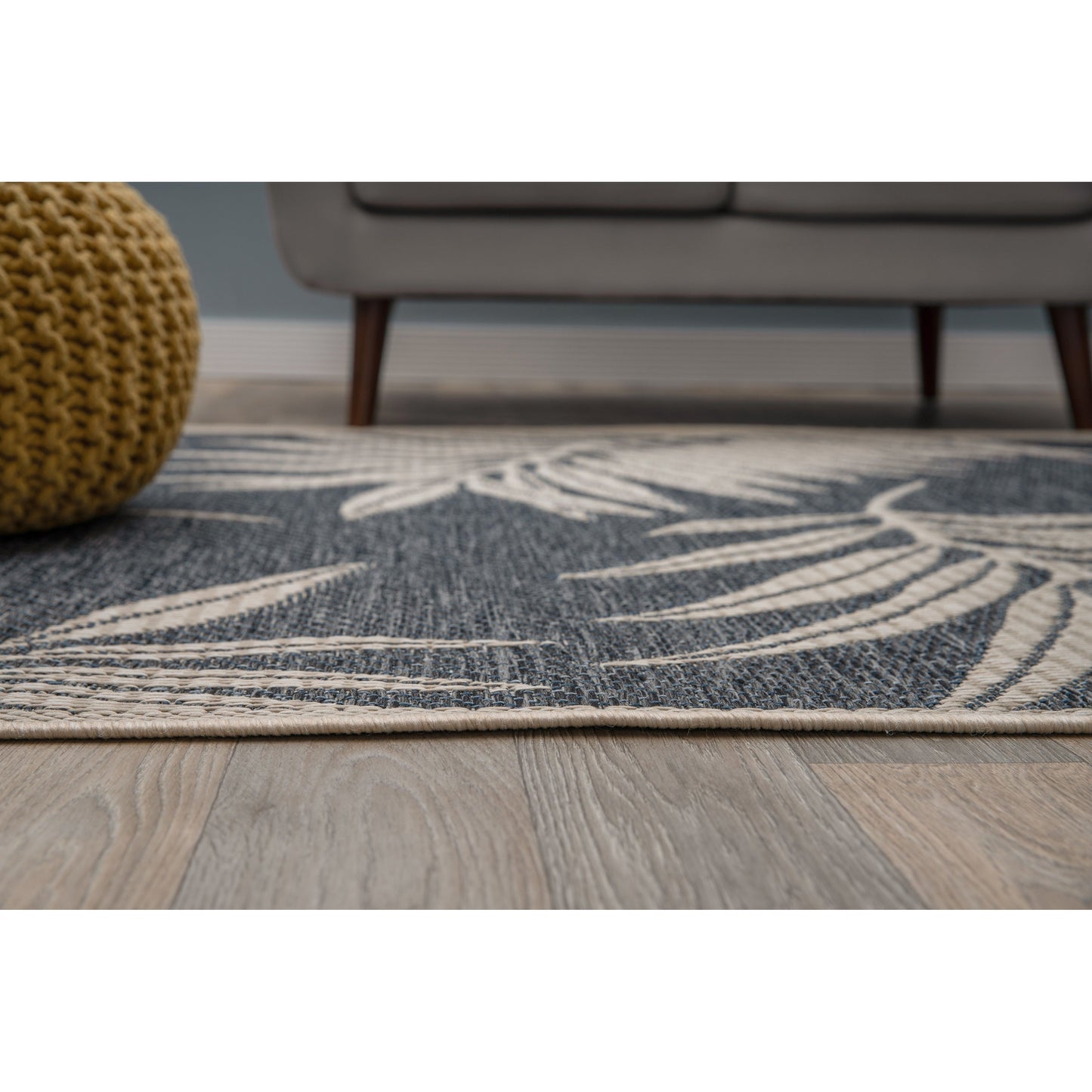 Tapis d'intérieur/extérieur contemporain à motif floral World Rug Gallery