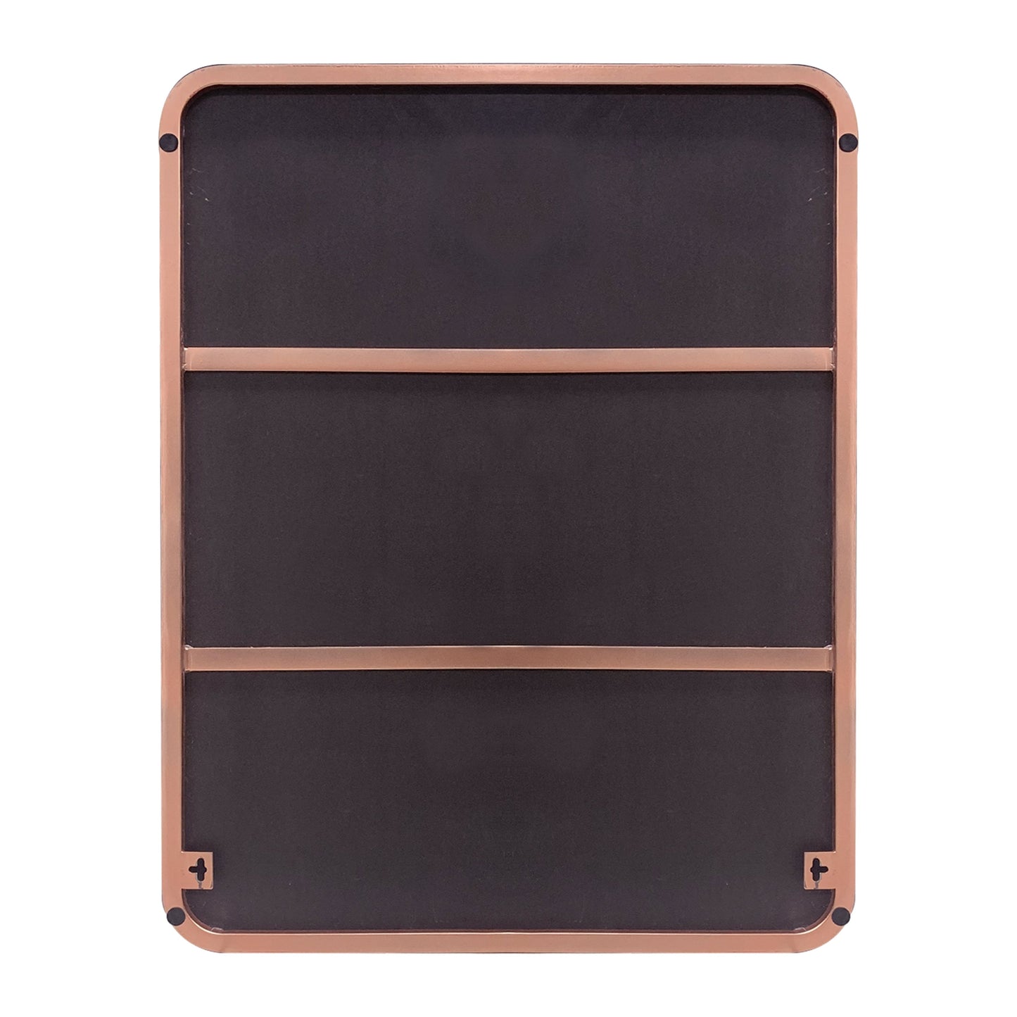 Miroir mural de salle de bain avec coin arrondi (1 pièce)