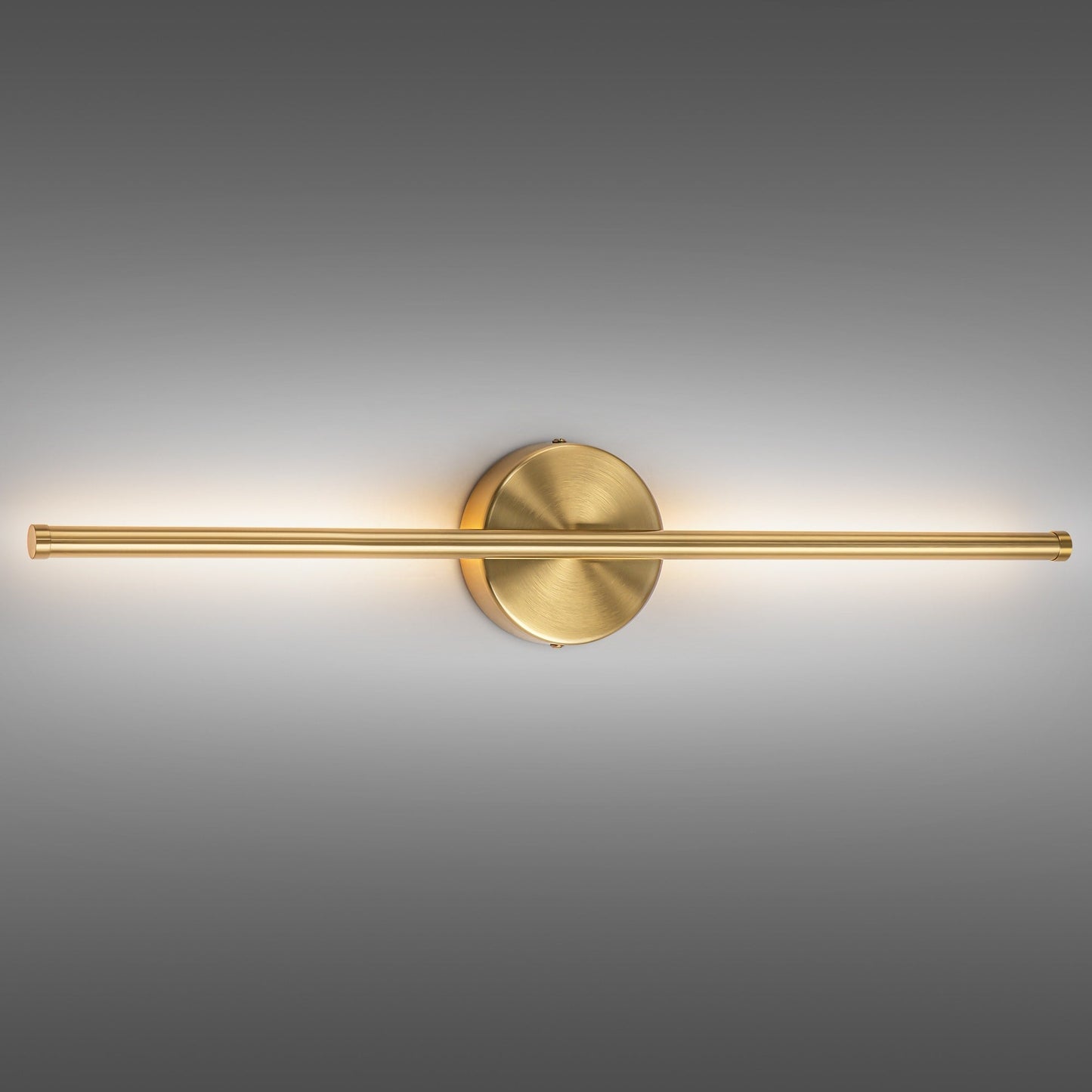 Applique murale de salle de bain à 1 lumière, linéaire et moderne, à intensité variable, à DEL intégrée, de 23,6 po