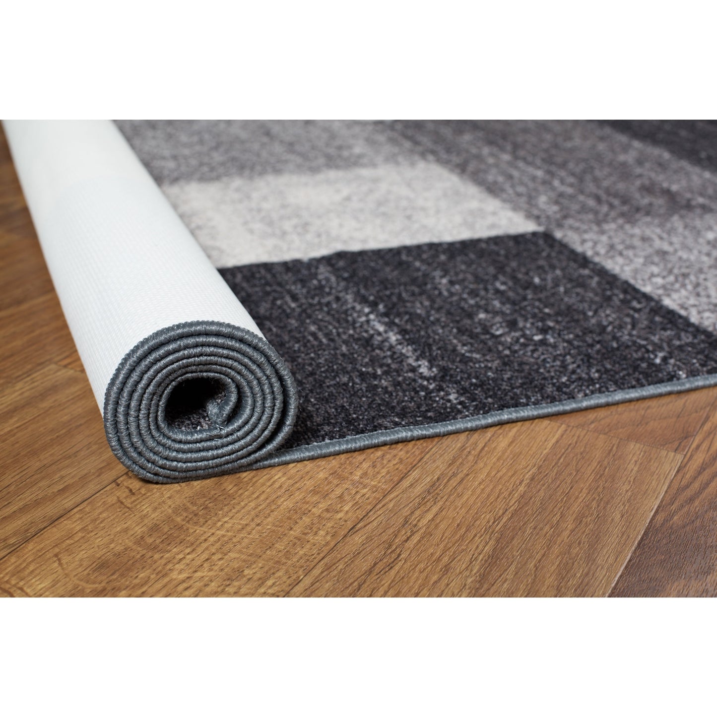Tapis antidérapant au design moderne de boîtes de la World Rug Gallery