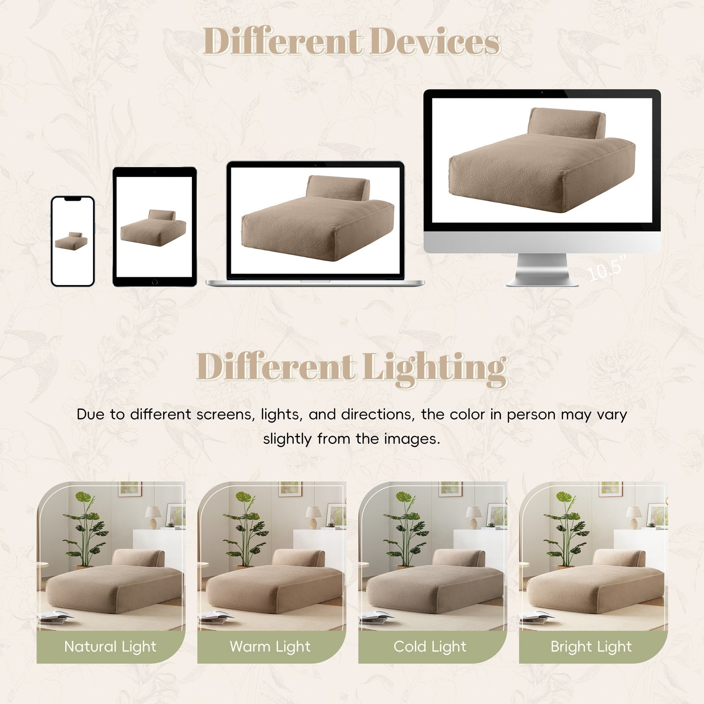 Canapé modulable, entièrement compressé, spacieux, rempli de mousse, pour salon, design adapté aux personnes âgées et aux bébés