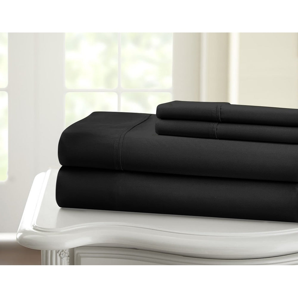 Ensemble de draps à poches profondes en coton riche 1000 fils