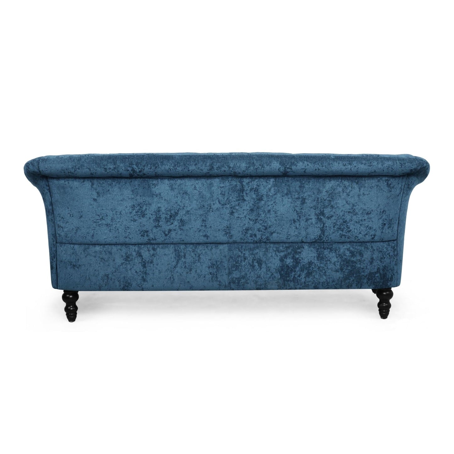 Velvet Loveseat Flared Arms Tufted Sofa with Deep Seat