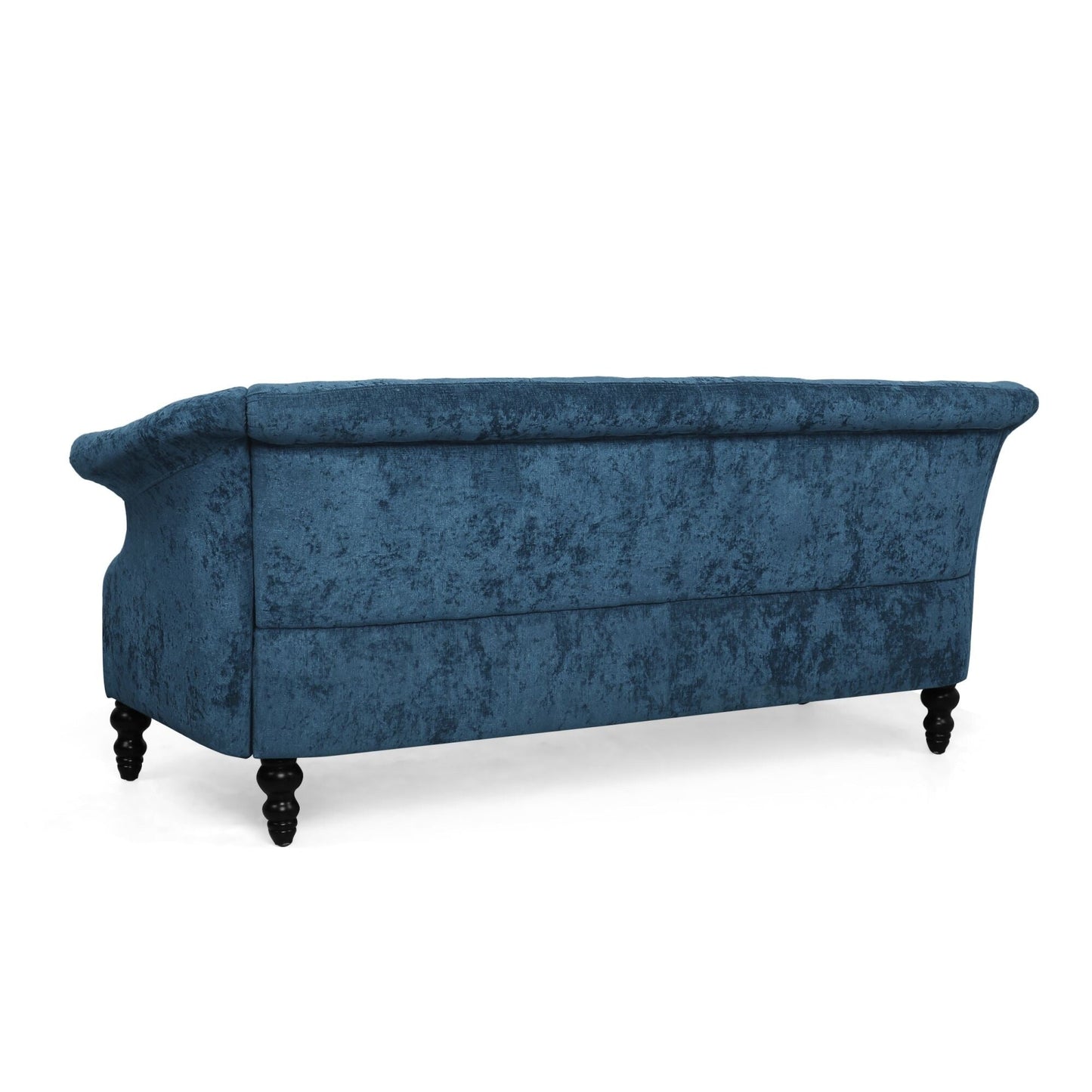 Velvet Loveseat Flared Arms Tufted Sofa with Deep Seat