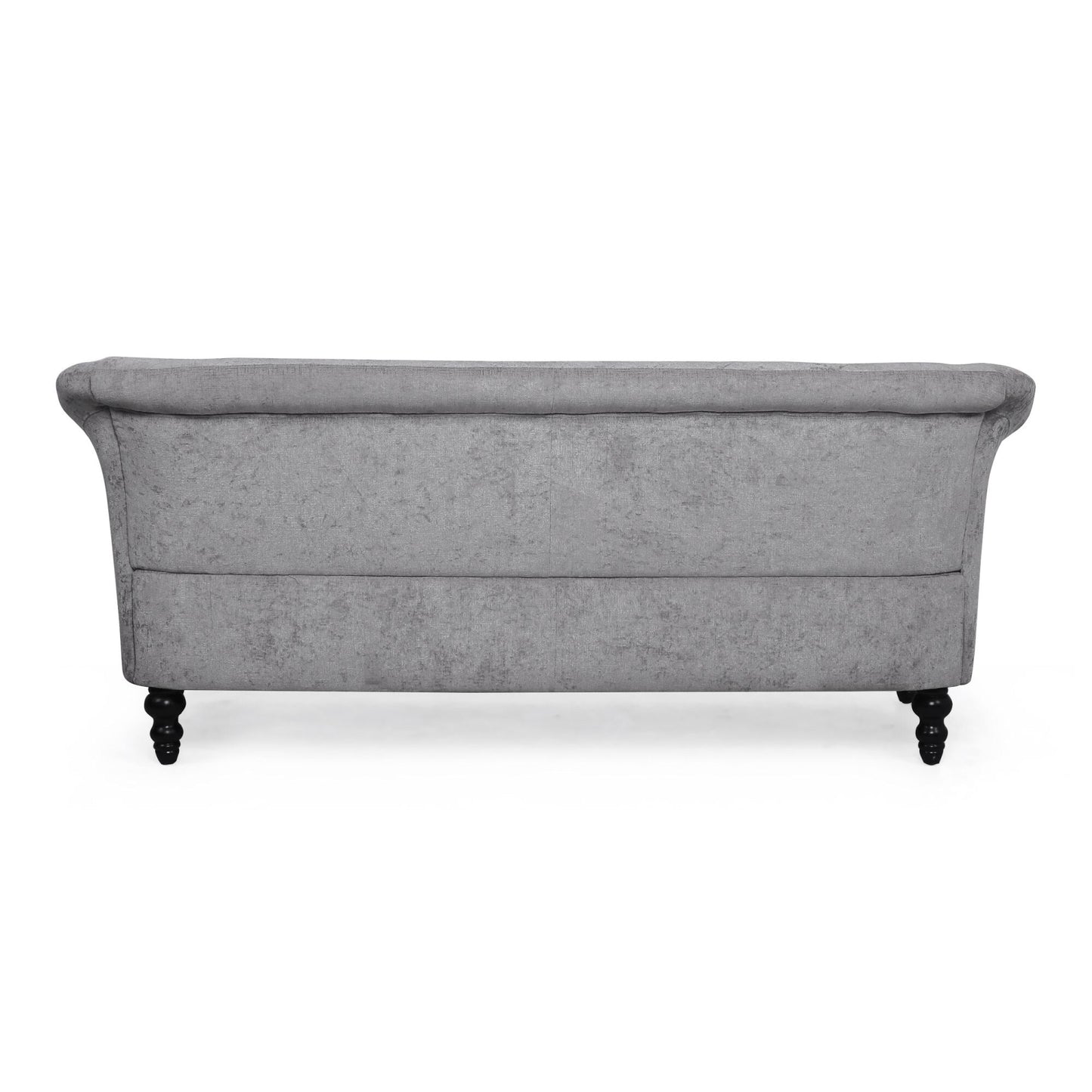 Velvet Loveseat Flared Arms Tufted Sofa with Deep Seat