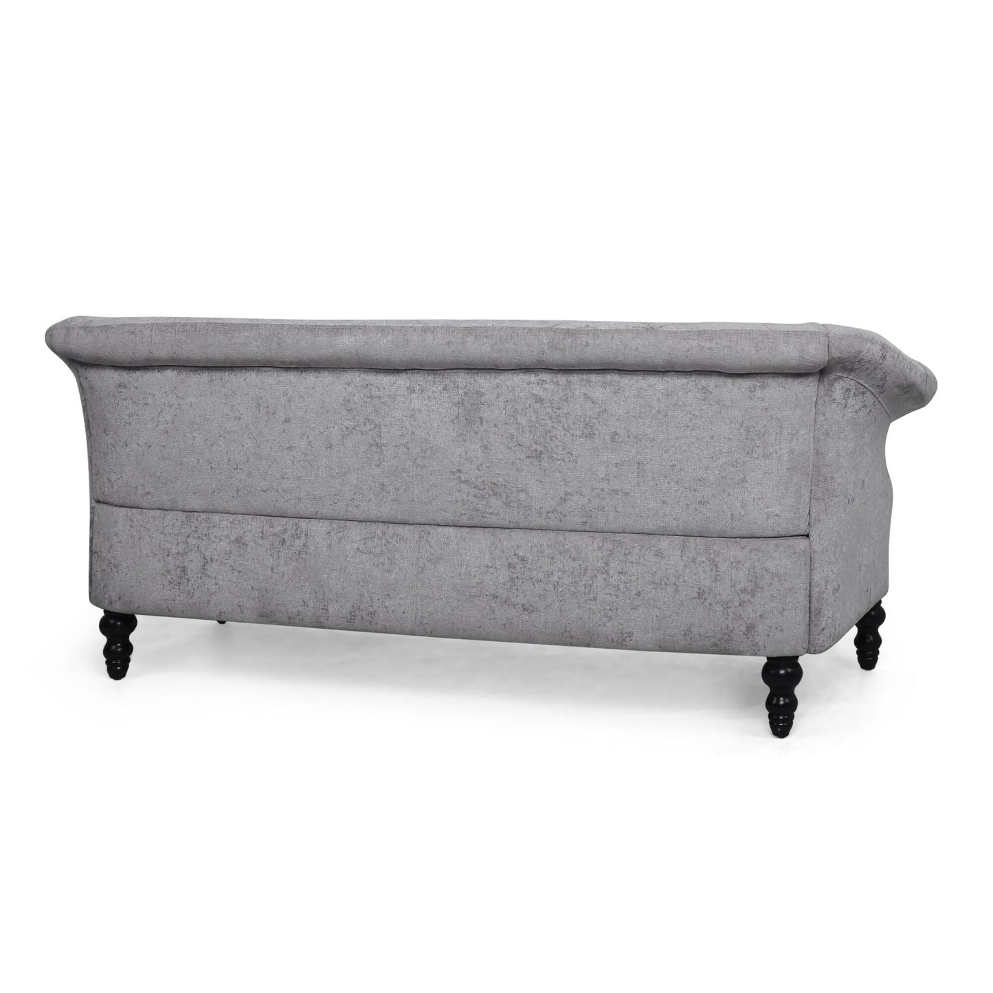 Velvet Loveseat Flared Arms Tufted Sofa with Deep Seat