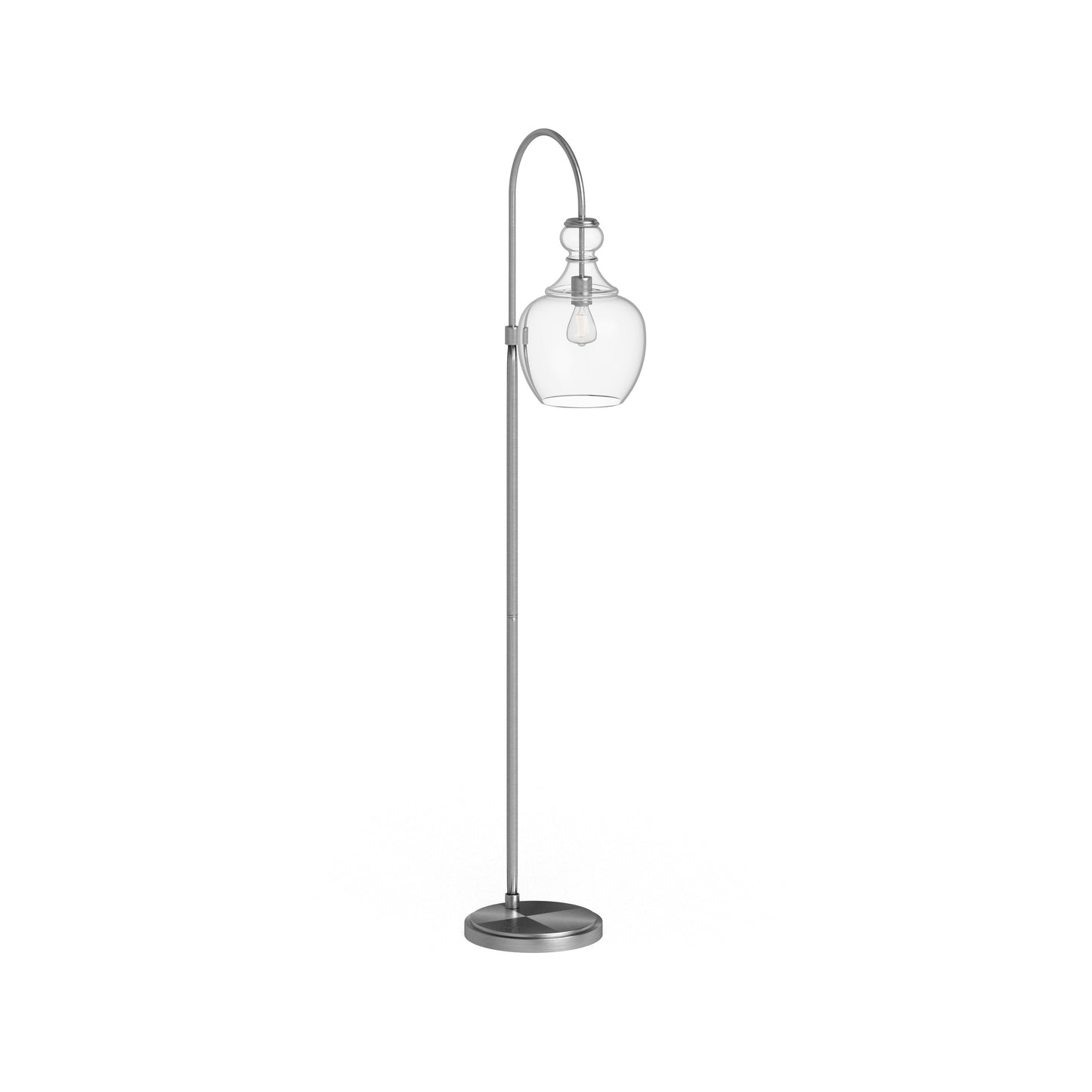 Lampadaire Verona Arc avec abat-jour en verre