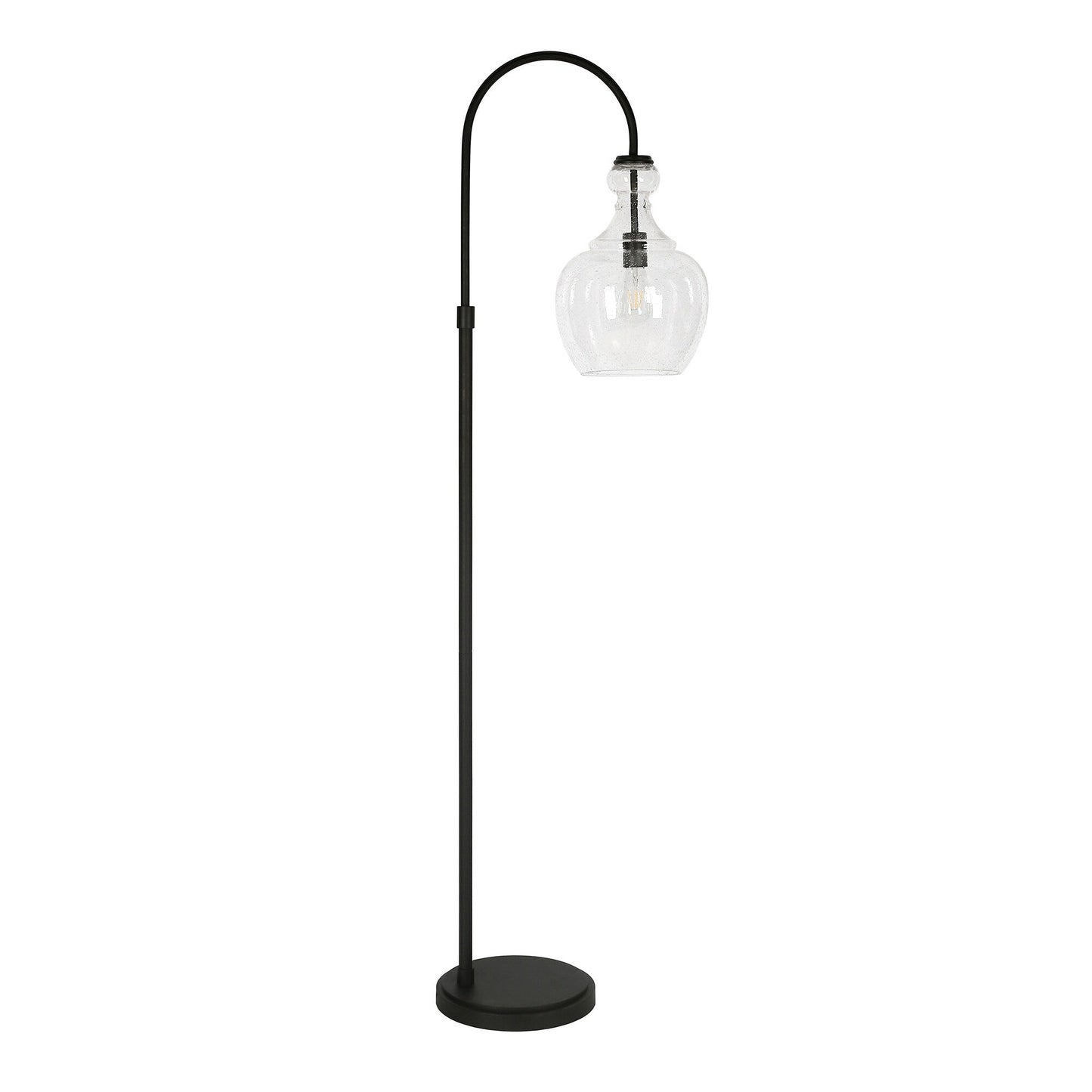 Lampadaire Verona Arc avec abat-jour en verre