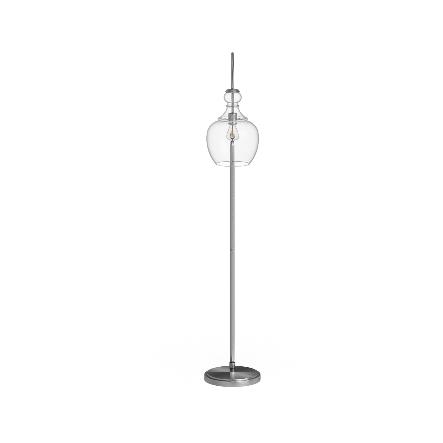 Lampadaire Verona Arc avec abat-jour en verre