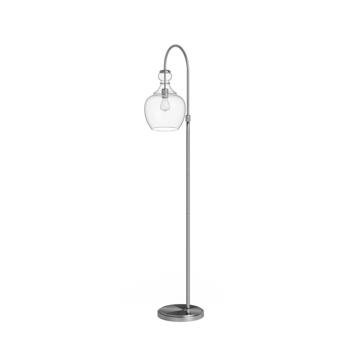Lampadaire Verona Arc avec abat-jour en verre