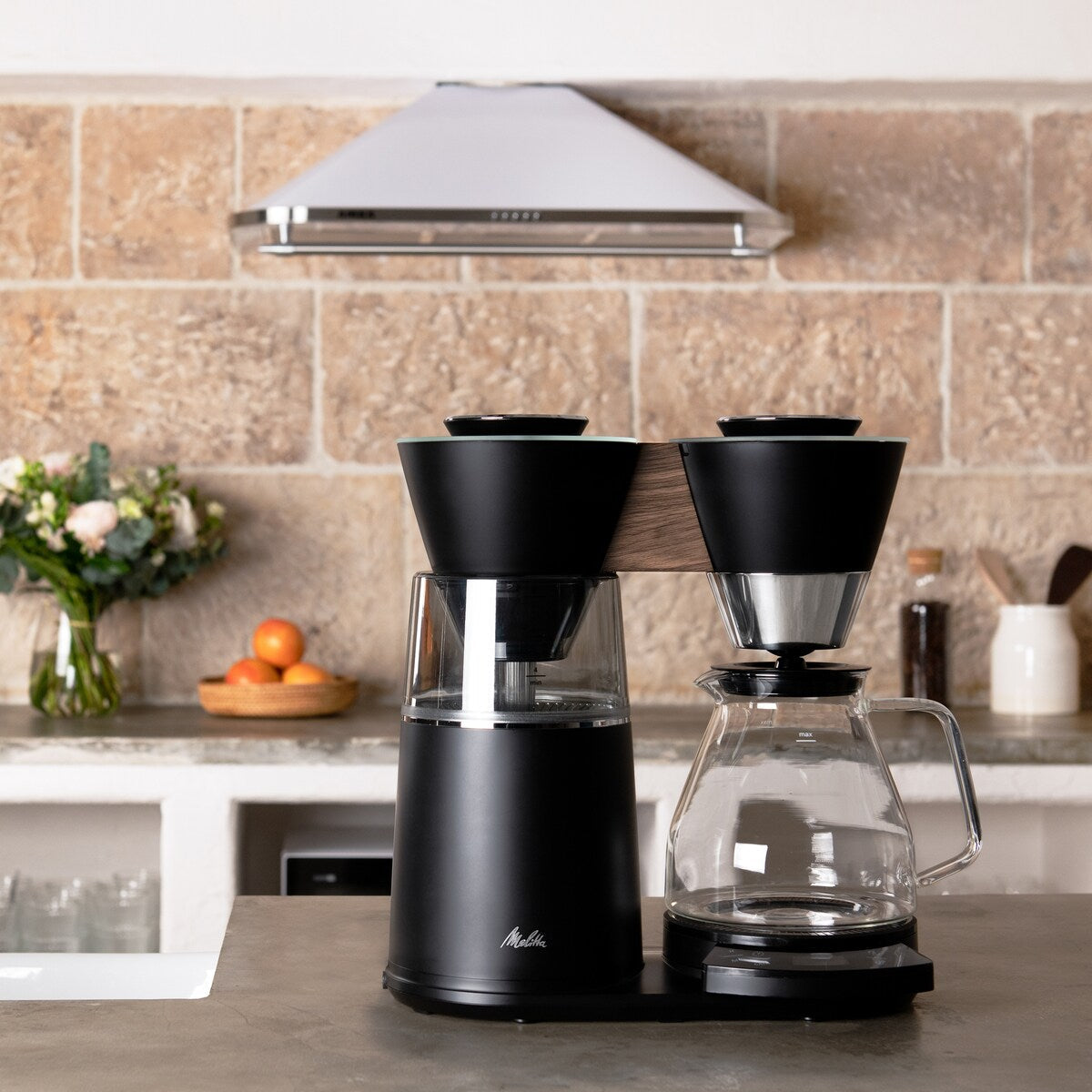 Cafetière filtre Vision 12 tasses Luxe avec tableau de bord rotatif