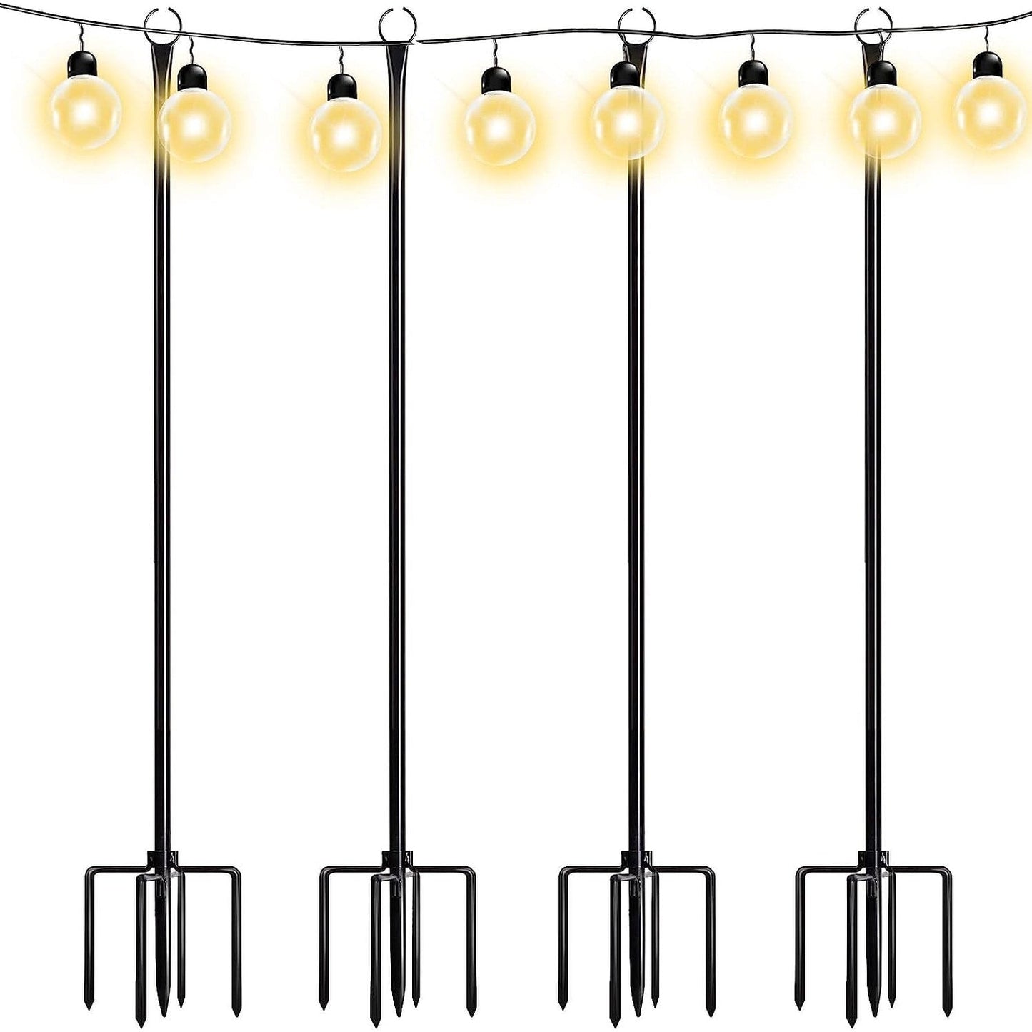 Guirlande lumineuse WaLensee de 2,8 m avec crochet pour suspendre des guirlandes lumineuses pour jardin, fête, terrasse, Noël, mariage
