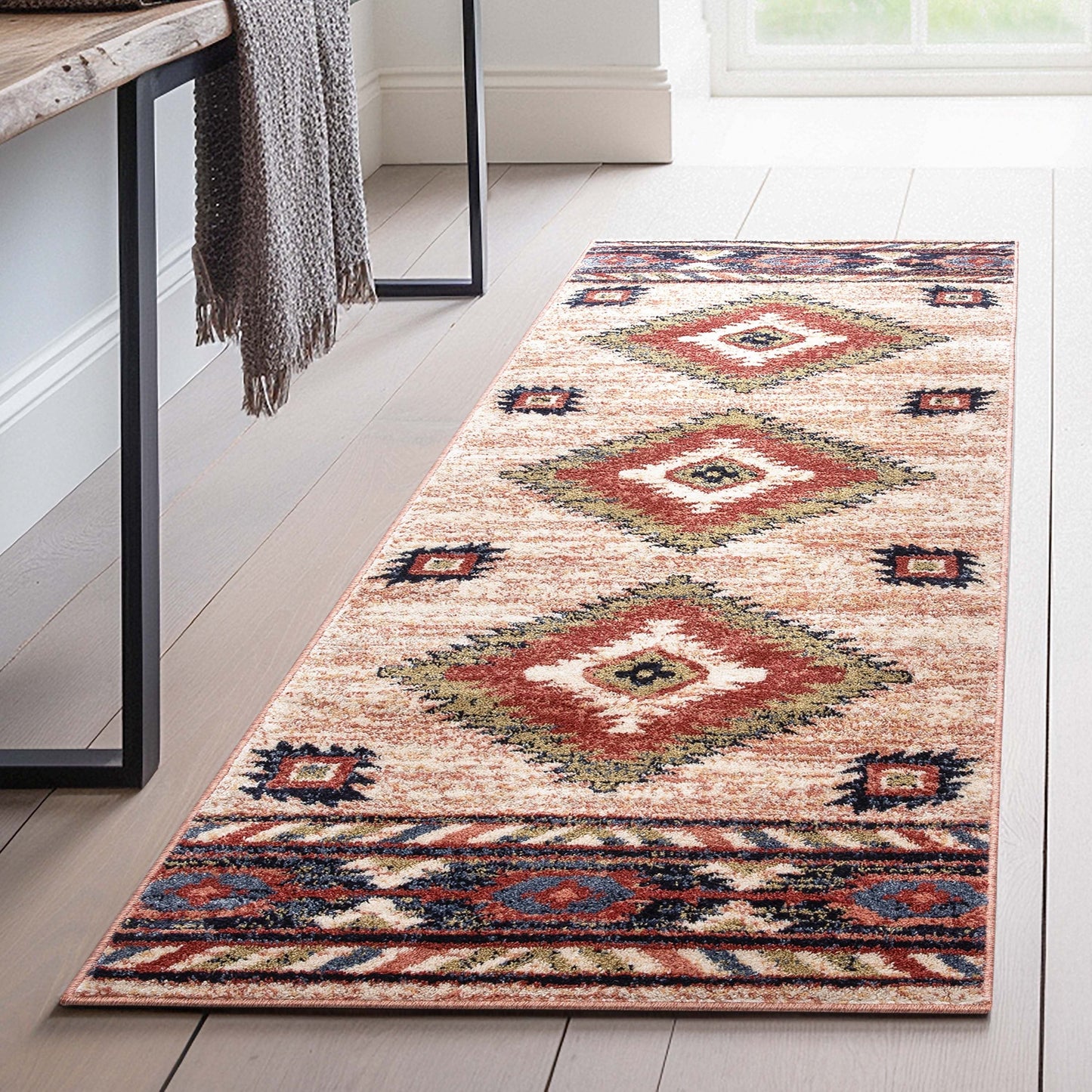 Tapis tribal du sud-ouest de Tulsa Lea bien tissé