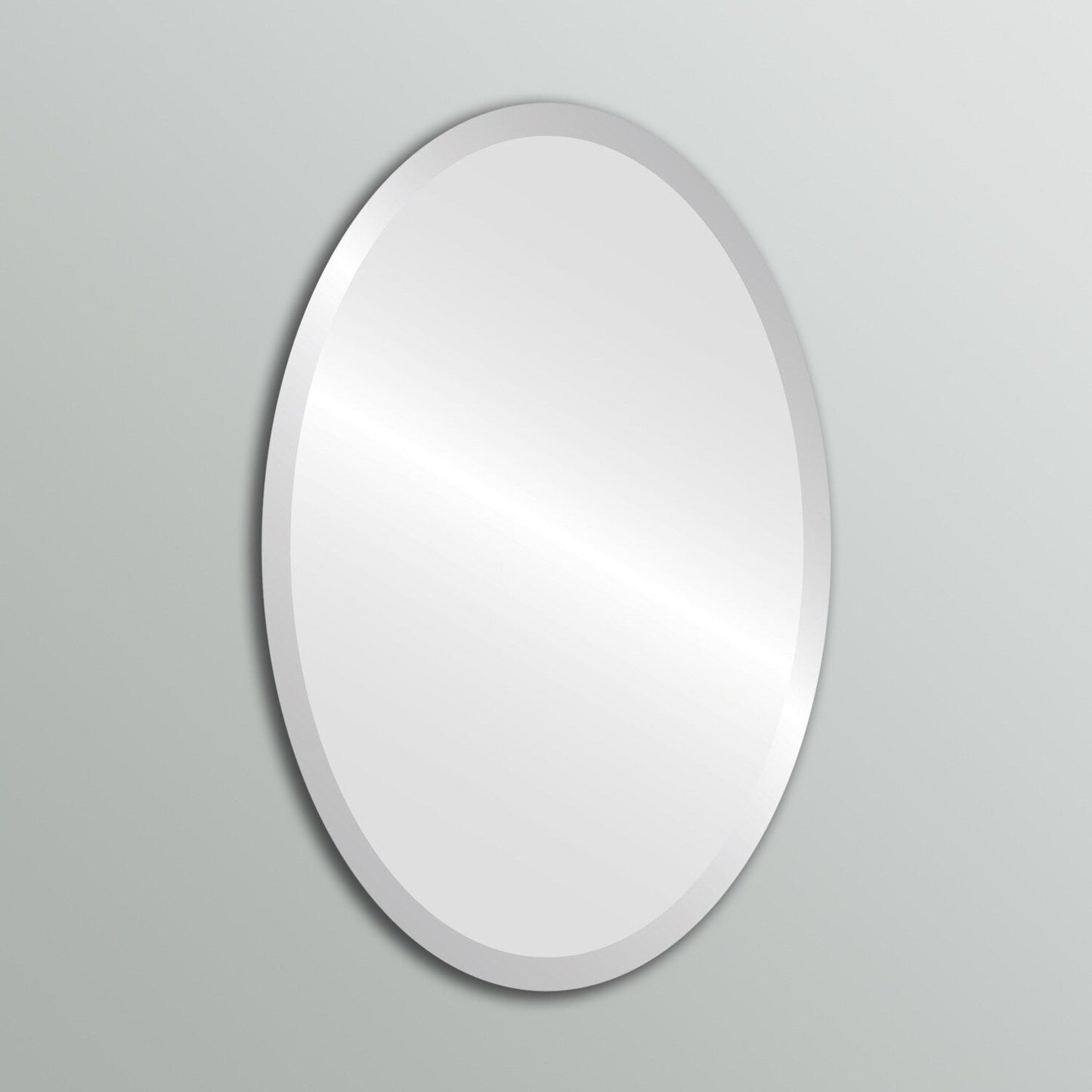 Miroir ovale biseauté sans cadre Wells
