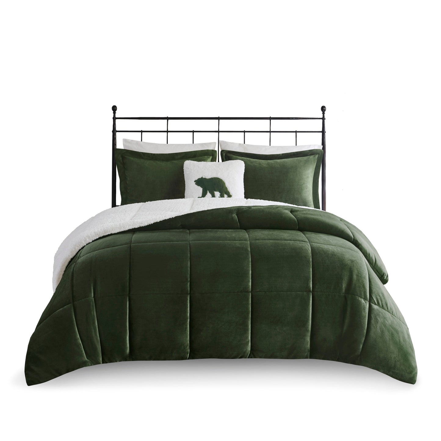Parure de couette Woolrich Alton en duvet synthétique et sherpa