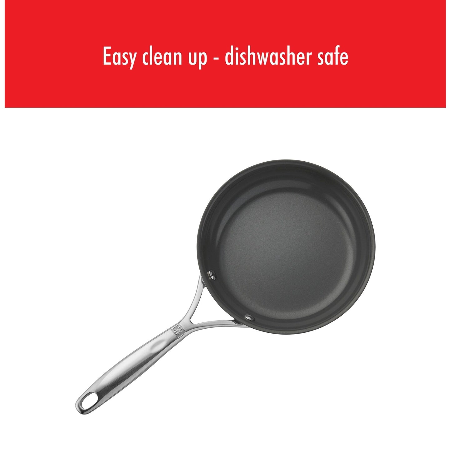 Ensemble de 2 poêles à frire antiadhésives en acier inoxydable et céramique ZWILLING Energy Plus de 25 cm et 30 cm