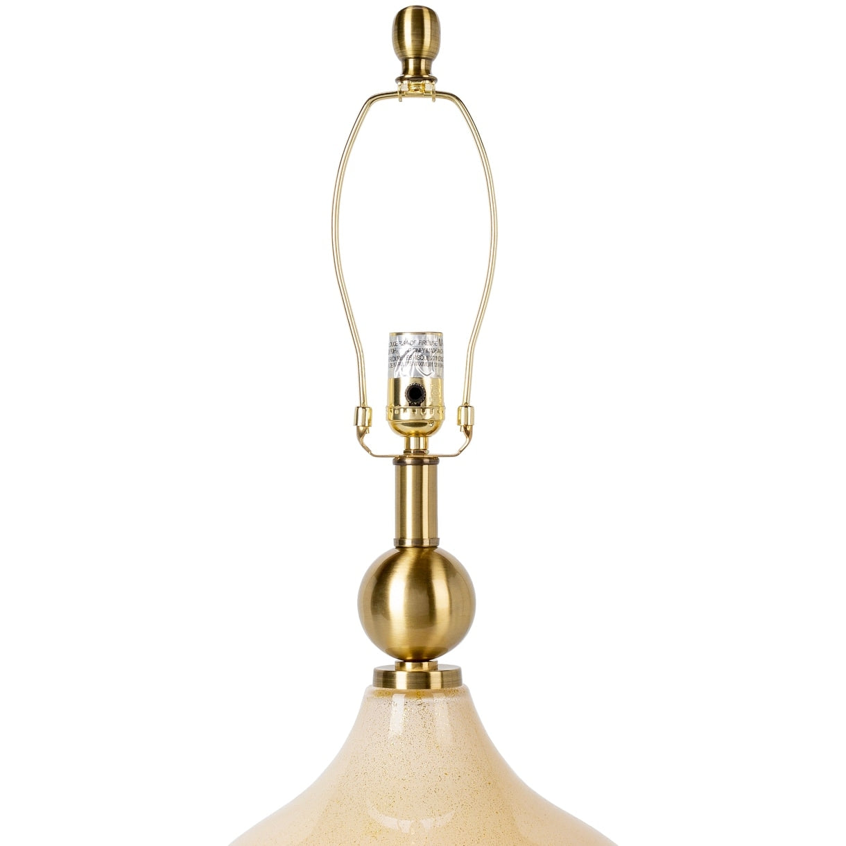 Lampe de table en verre peint Zayaan