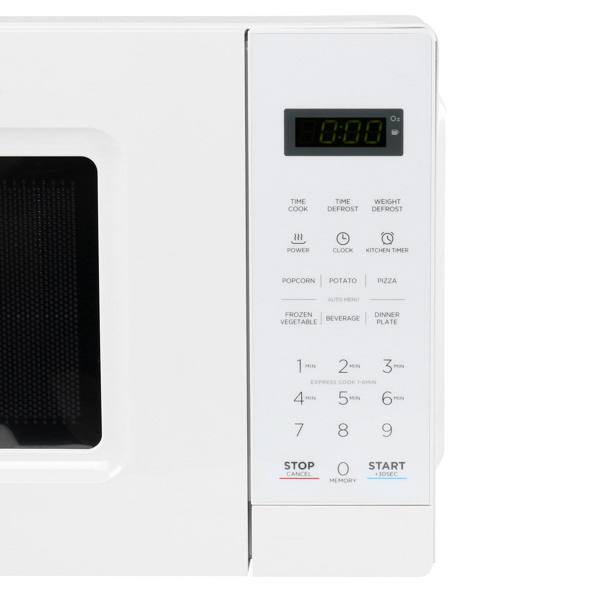 Four à micro-ondes numérique à DEL de 0,7 pi³ et 700 watts, blanc, avec verrouillage de sécurité pour enfants