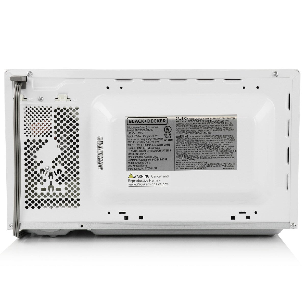Four à micro-ondes numérique à DEL de 0,7 pi³ et 700 watts, blanc, avec verrouillage de sécurité pour enfants
