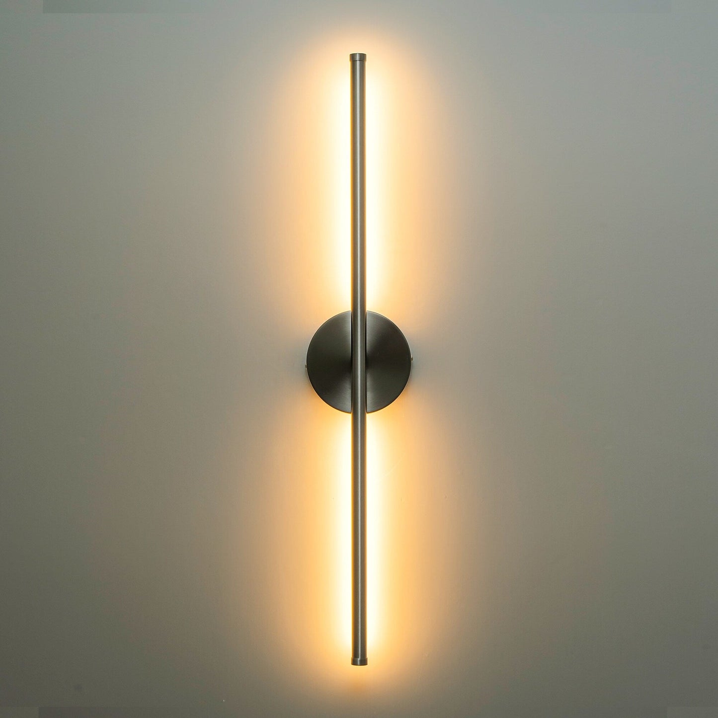 Applique murale de salle de bain à 1 lumière, linéaire et moderne, à intensité variable, à DEL intégrée, de 23,6 po