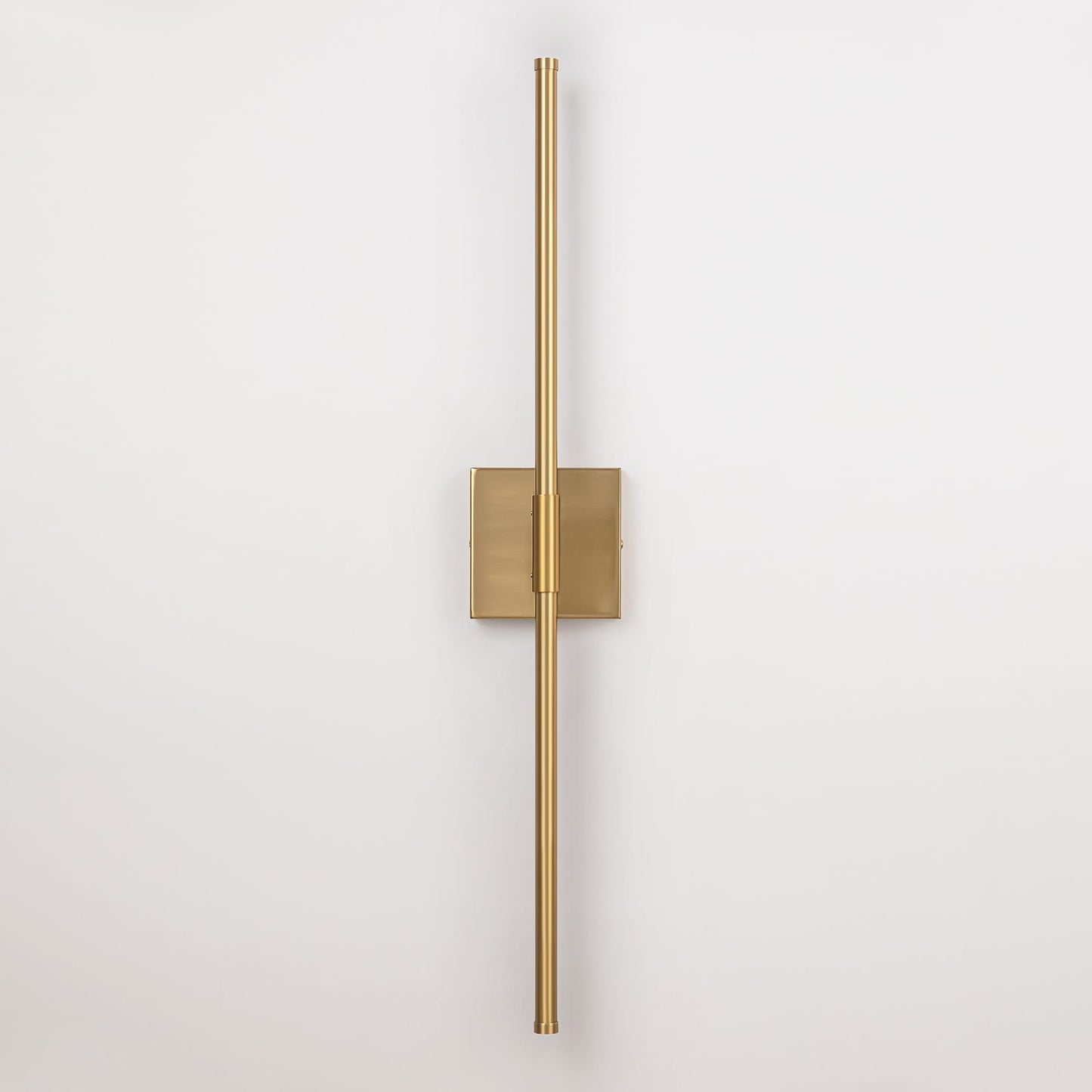 Applique murale linéaire moderne à 1 ampoule, noire, dorée et nickel, à LED, à intensité variable, pour salle de bain