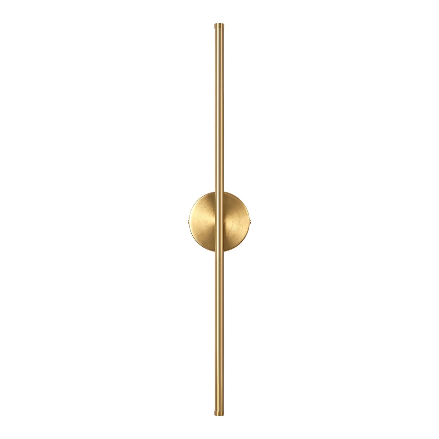 Applique murale linéaire moderne à 1 ampoule, noire, dorée et nickel, à LED, à intensité variable, pour salle de bain