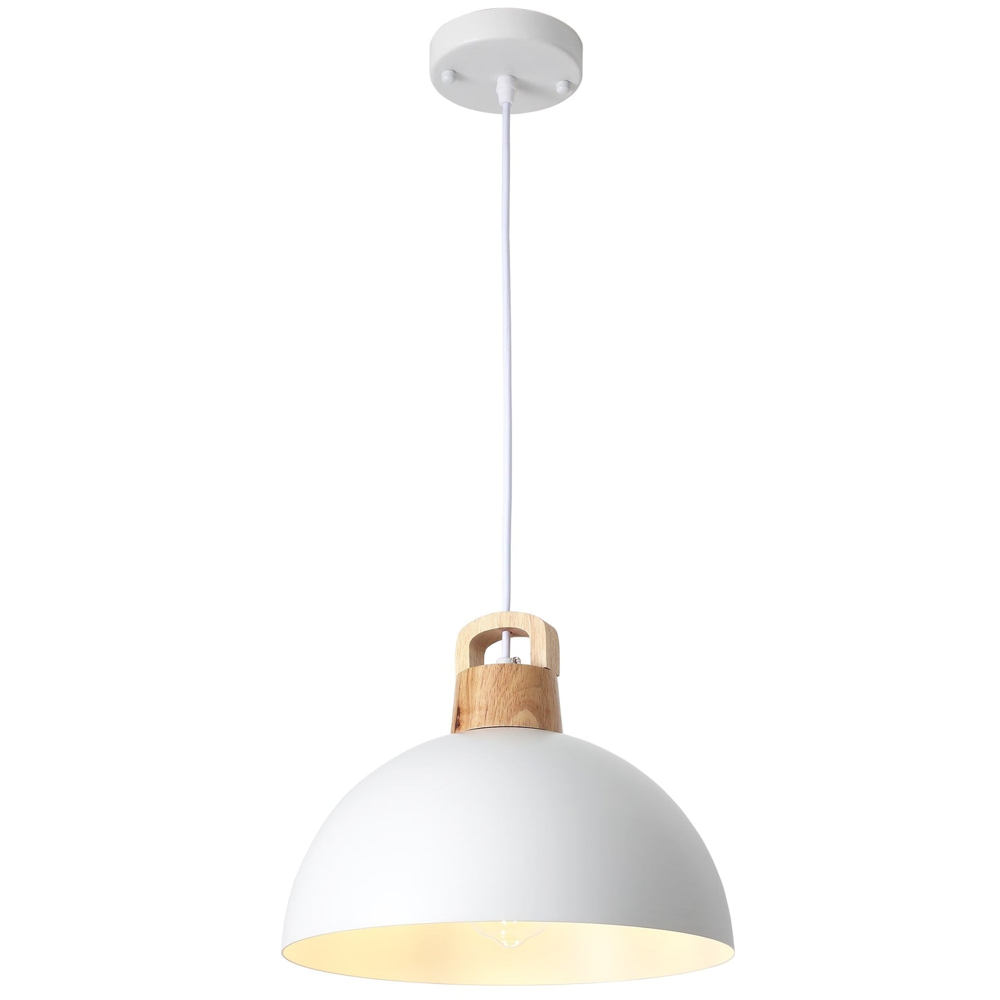 Luminaire suspendu moderne à 1 lumière avec interrupteur pour îlot de cuisine