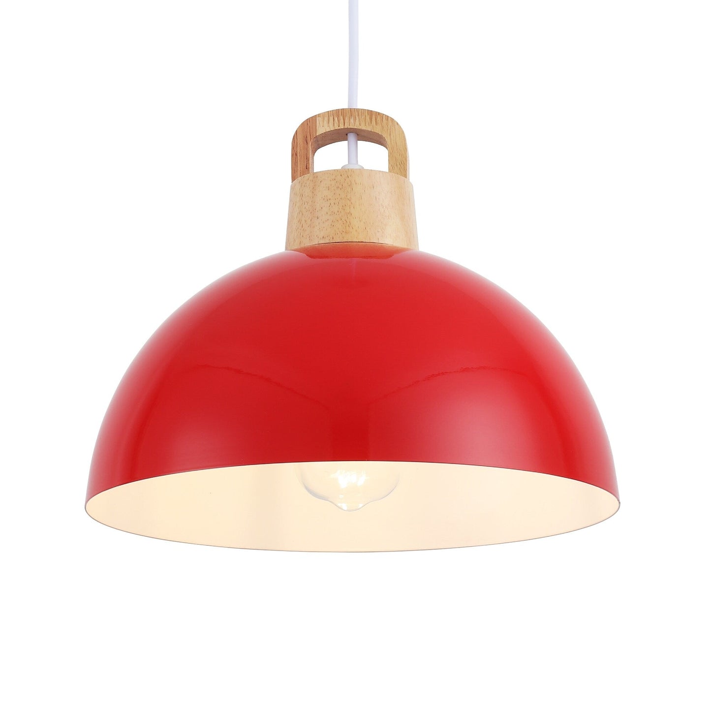 Luminaire suspendu moderne à 1 lumière avec interrupteur pour îlot de cuisine