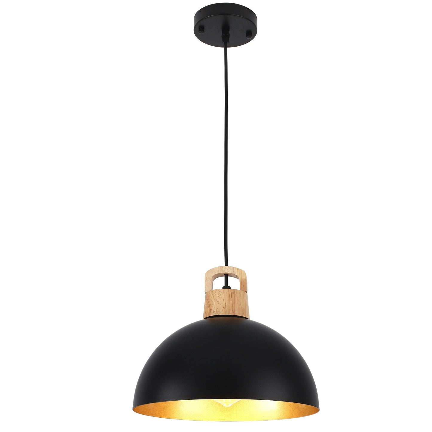 Luminaire suspendu moderne à 1 lumière avec interrupteur pour îlot de cuisine
