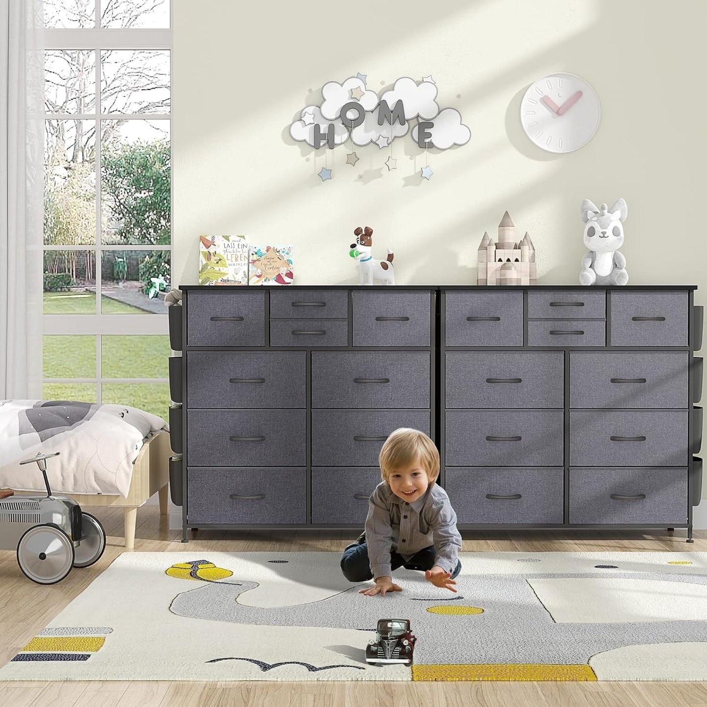 Commode à 10 tiroirs en tissu, armoire de rangement, unité de rangement pour chambre à coucher
