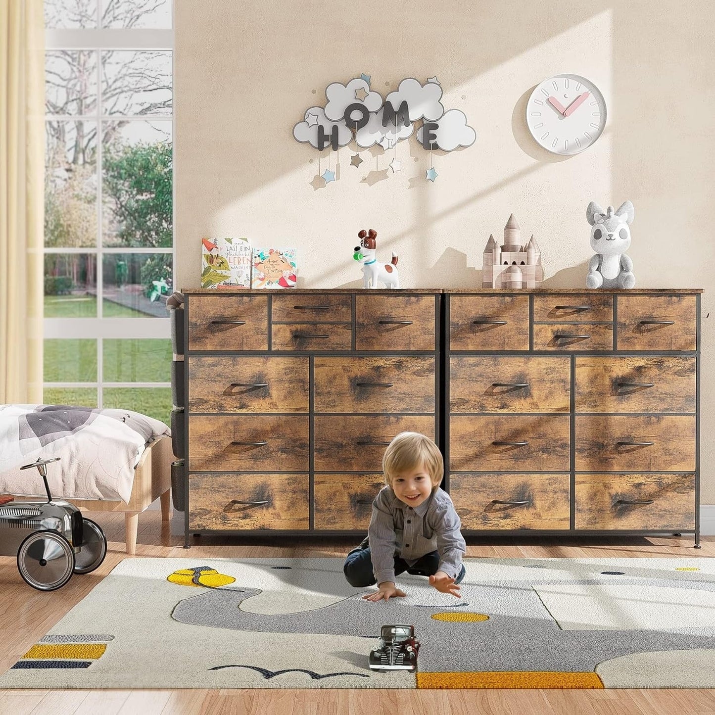 Commode à 10 tiroirs en tissu, armoire de rangement, unité de rangement pour chambre à coucher