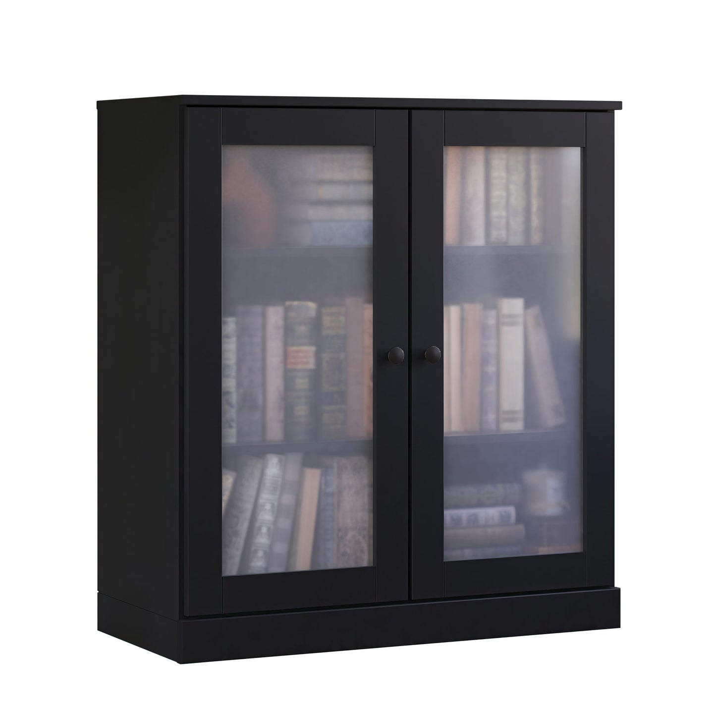 Bibliothèque 100 % bois massif à 3 étagères avec portes en option par Palace Imports