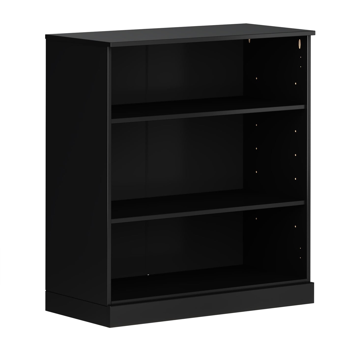 Bibliothèque 100 % bois massif à 3 étagères avec portes en option par Palace Imports